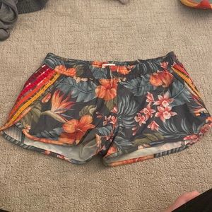 aviator nation Kuaui board shorts green tropical